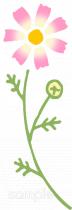 保健室向けコスモス無料イラストお試しフリー素材(カット)