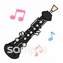 保健室向けオーケストラ オーボエ無料イラストお試しフリー素材(カット)