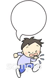 保健室向けくしゃみ カゼ無料イラストお試しフリー素材(カット)