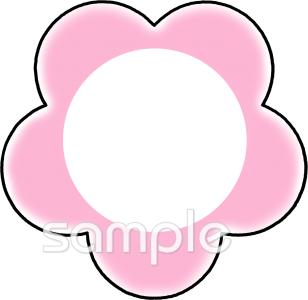 保健室向け花 文字枠無料イラストお試しフリー素材(カット)