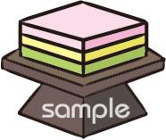 保健室向け菱餅 3月の壁面飾り無料イラストお試しフリー素材(カット)