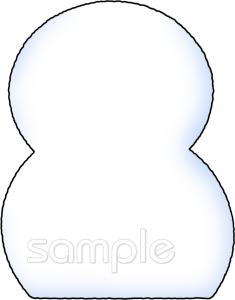保健室向け雪だるま 枠無料イラストお試しフリー素材(カット)