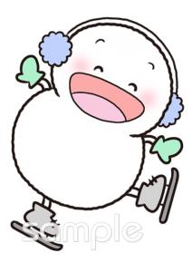保健室向け冬の壁面飾り無料イラストお試しフリー素材(カット)