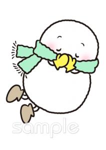 保健室向け冬の壁面飾り無料イラストお試しフリー素材(カット)