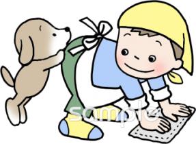 保健室向け拭き掃除無料イラストお試しフリー素材(カット)