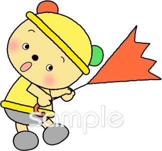 保健室向け危険 強風無料イラストお試しフリー素材(カット)