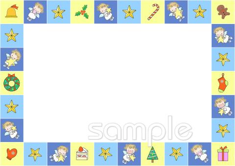 保健室向け12月 枠無料イラストお試しフリー素材(カット)