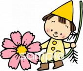 保健室向けコスモス無料イラストお試しフリー素材(カット)