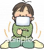 保健室向けカゼ無料イラストお試しフリー素材(カット)