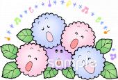 保健室向けあじさい無料イラストお試しフリー素材(カット)