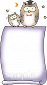 保健室向けフクロウ 博士無料イラストお試しフリー素材(カット)