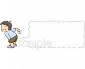 保健室向け子ども ぎょう虫検査無料イラストお試しフリー素材(カット)