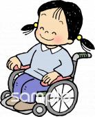 保健室向け車椅子体験無料イラストお試しフリー素材(カット)
