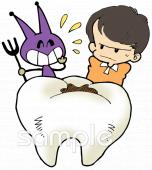 保健室向け虫歯無料イラストお試しフリー素材(カット)