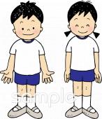 保健室向け体操着無料イラストお試しフリー素材(カット)