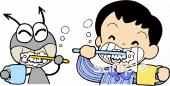 保健室向け歯みがき無料イラストお試しフリー素材(カット)