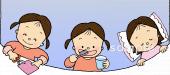 保健室向け規則正しい生活無料イラストお試しフリー素材(カット)
