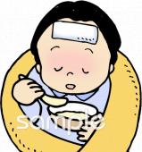 保健室向け具合が悪い無料イラストお試しフリー素材(カット)