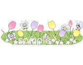 保健室向け春の花無料イラストお試しフリー素材(カット)