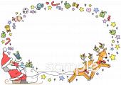 保健室向けクリスマスカード無料イラストお試しフリー素材(カット)