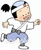 保健室向けお侍さん無料イラストお試しフリー素材(カット)