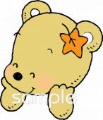 保健室向けもみじ クマ無料イラストお試しフリー素材(カット)