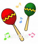 保健室向けマラカス無料イラストお試しフリー素材(カット)