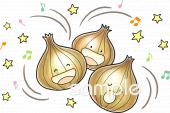 保健室向け歌う タマネギ無料イラストお試しフリー素材(カット)