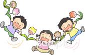 保健室向けチューリップ 子ども無料イラストお試しフリー素材(カット)