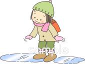 保健室向け注意 凍結無料イラストお試しフリー素材(カット)