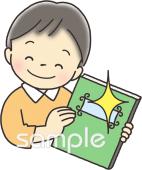 保健室向け本を大切にしよう無料イラストお試しフリー素材(カット)