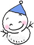 保健室向け雪ダルマ無料イラストお試しフリー素材(カット)