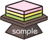 保健室向け菱餅 3月の壁面飾り無料イラストお試しフリー素材(カット)