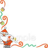 保健室向けクリスマス コーナー飾り無料イラストお試しフリー素材(カット)