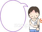 保健室向け体温 発熱無料イラストお試しフリー素材(カット)