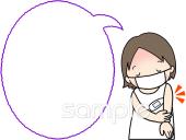 保健室向け体温 発熱無料イラストお試しフリー素材(カット)