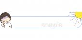 保健室向け体調不良 炎天下無料イラストお試しフリー素材(カット)