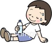 保健室向け水分補給 休憩無料イラストお試しフリー素材(カット)