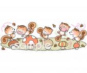 保健室向け10月の壁面無料イラストお試しフリー素材(カット)