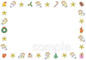 保健室向け12月 飾り枠無料イラストお試しフリー素材(カット)