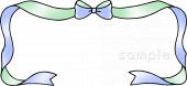 校長･教頭先生向けリボンわく無料イラストお試しフリー素材(カット)