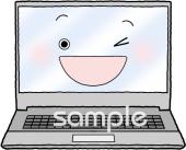 校長･教頭先生向けノートパソコン無料イラストお試しフリー素材(カット)