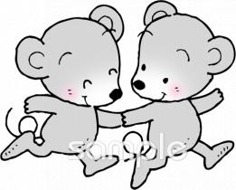 校長・教頭先生向け仲良し無料イラストお試しフリー素材(カット)