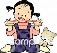 校長･教頭先生向けあやとり無料イラストお試しフリー素材(カット)