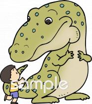校長･教頭先生向け恐竜 男の子無料イラストお試しフリー素材(カット)