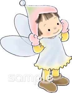 校長・教頭先生向け水仙 妖精無料イラストお試しフリー素材(カット)