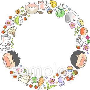 校長･教頭先生向け10月 フレーム無料イラストお試しフリー素材(カット)