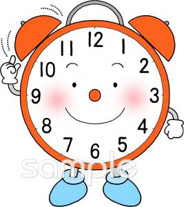 校長･教頭先生向け針のない時計無料イラストお試しフリー素材(カット)