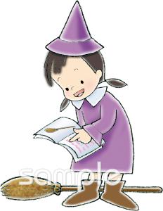 校長・教頭先生向け魔女無料イラストお試しフリー素材(カット)