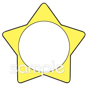 校長・教頭先生向け星 文字枠無料イラストお試しフリー素材(カット)